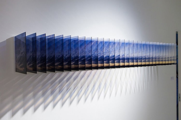 Layer Drawings Nobuhiro Nakanishi Installation Art Photos on Glass