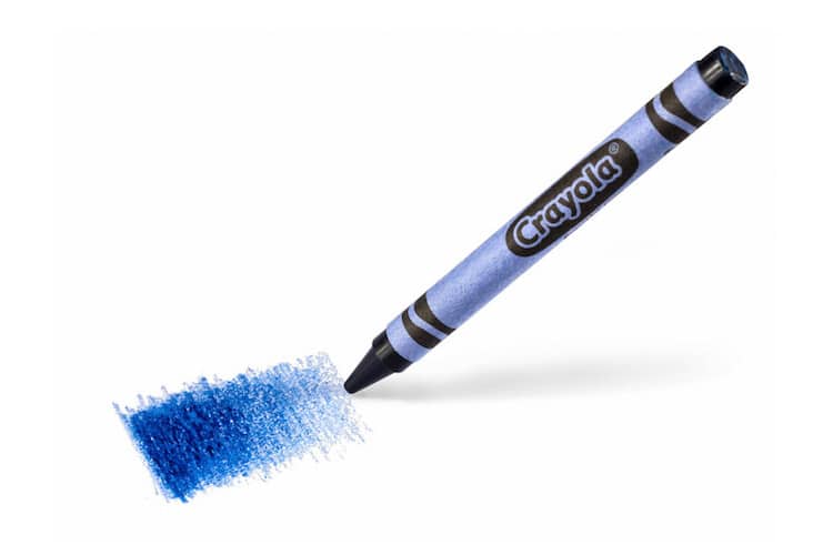 New Blue YlnMn Blue Crayola Crayon