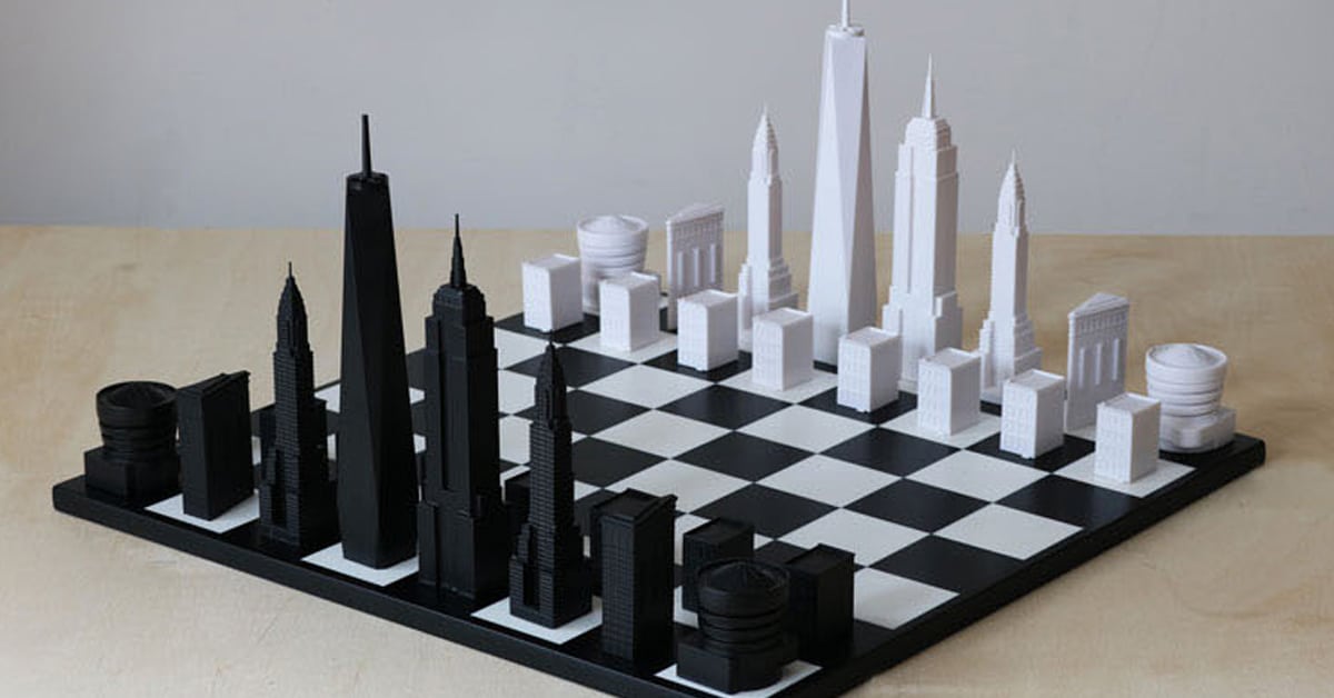 Stylish Chess Set Pieces Modeled After Iconic NYC Architecture