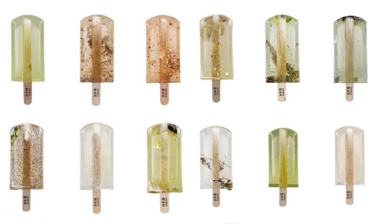 Polluted Water Popsicles environmental art