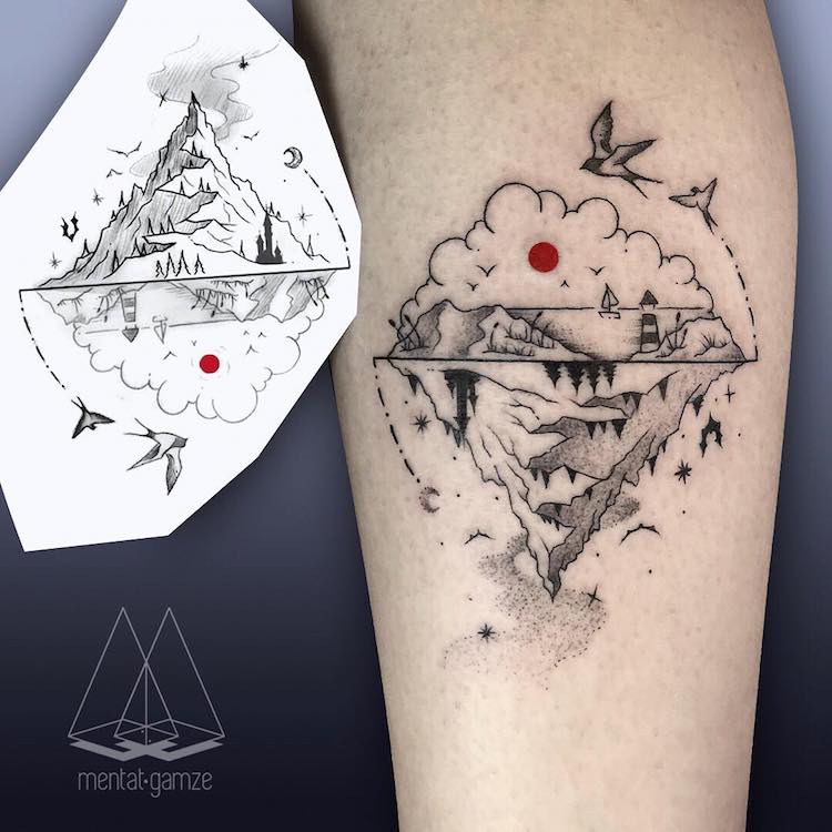 Artist Celebrates Change with Eye-Catching Red Dot Tattoo