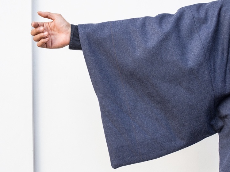 Authentic Japanese Kimono Gets a Redesign as a Wool Kimono