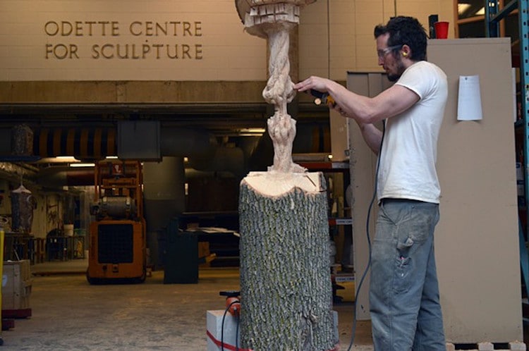 Maskull Lasserre Wood Carving Tree Sculpture Whittling Wood