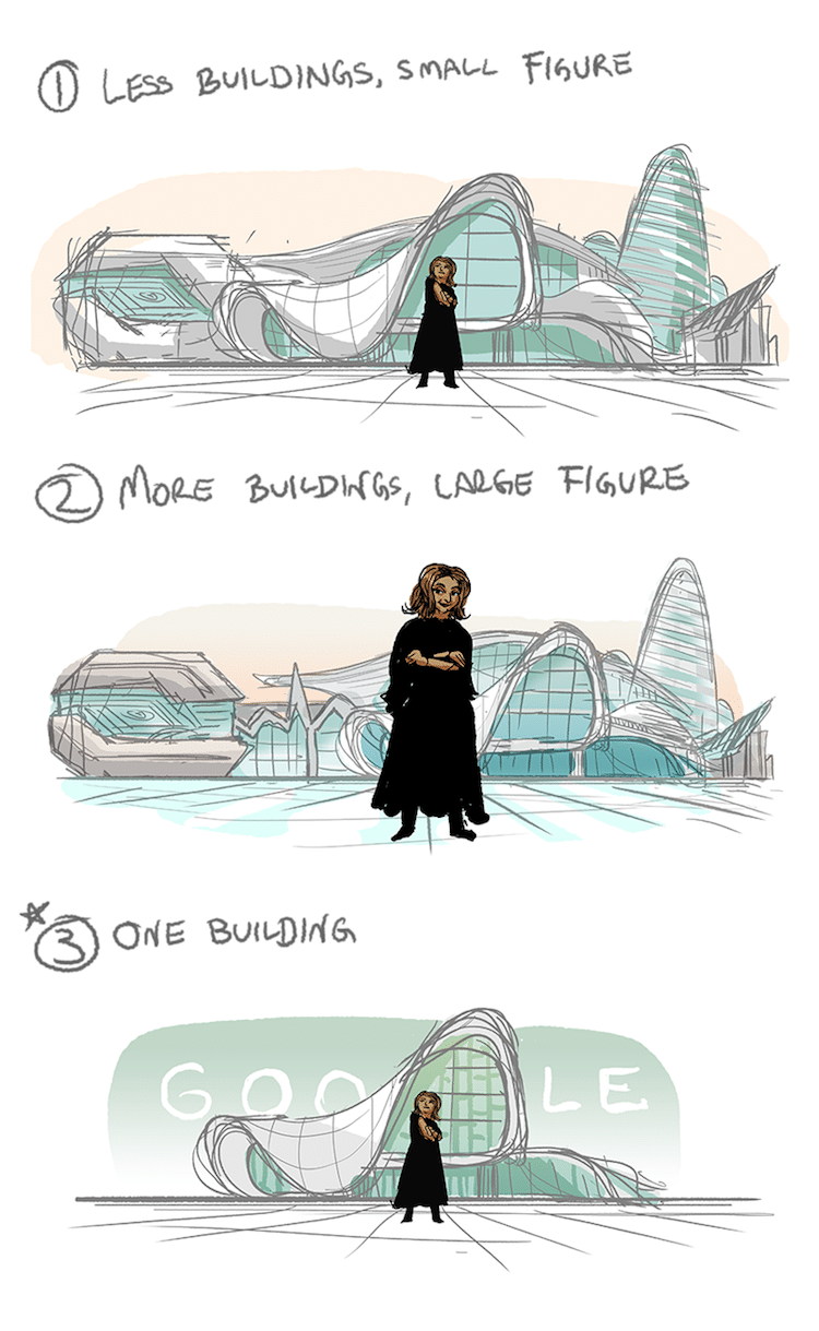 Zaha Hadid Google Doodle