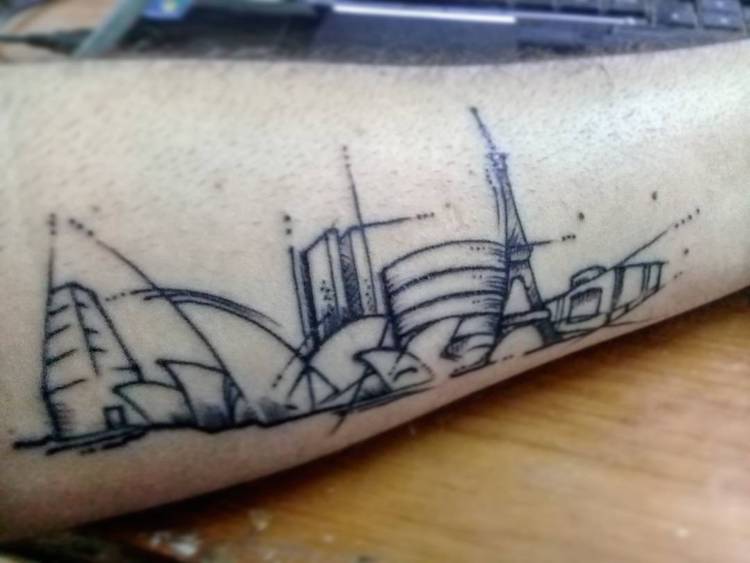 architecture tattoo