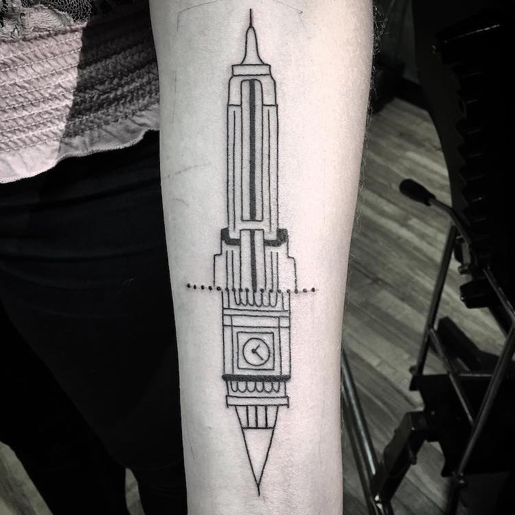 100 Creative architecture tattoo designs that impress your mind  Page 2  of 7  Kadva Corp