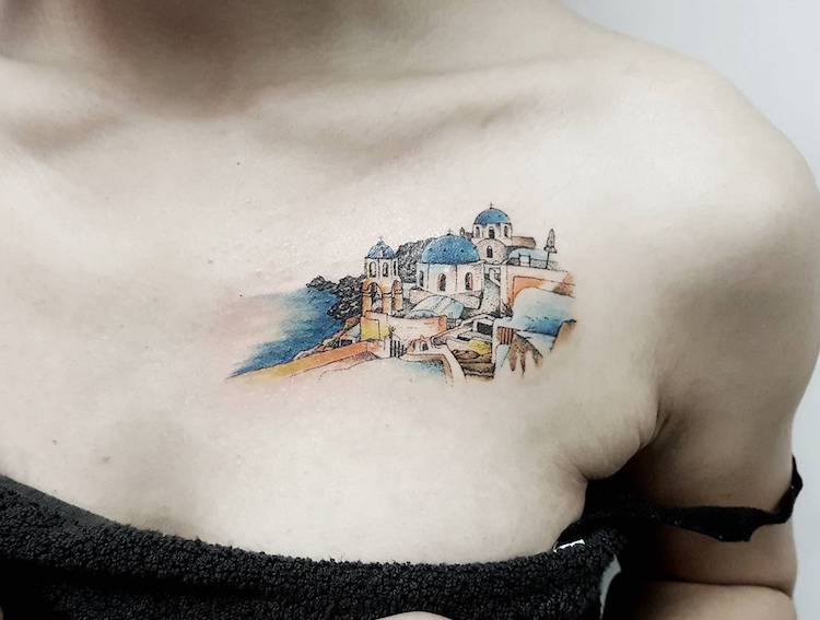 Tattoos Inspired by Architecture jeffchewtattoo