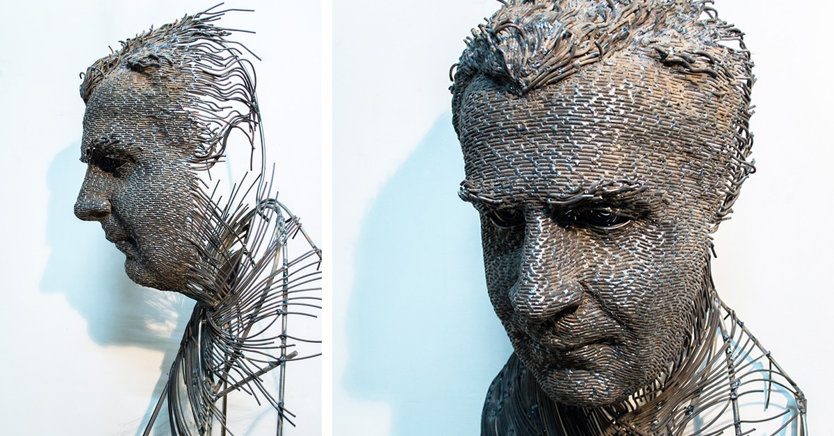 Fragmented Metal Sculptures Capture the Ephemerality of Human Life