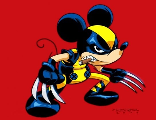 Disney Marvel Mashup art