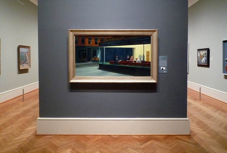Edward Hopper Nighthawks pintura