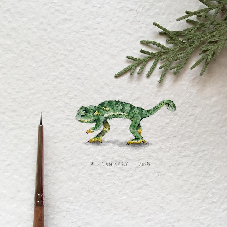 Miniature Paintings Animal Paintings Watercolor Animals Irene Malakhova