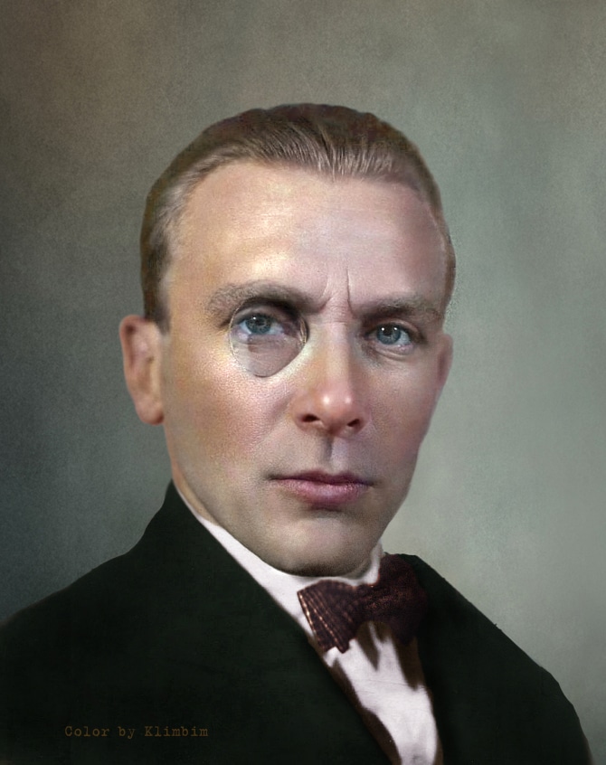 Mikhail Bulgakov colorized photo | Михаил Булгаков