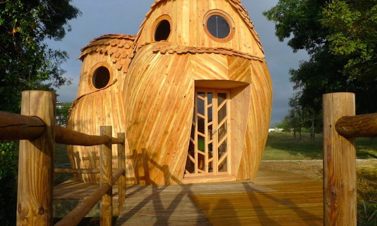 Owl Cabin Animal Architecture Rural France Zebra3