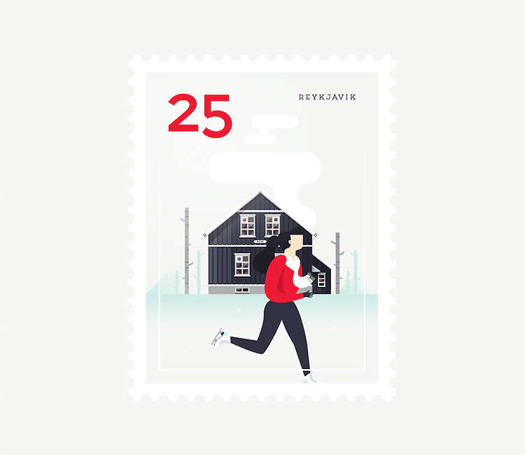 Postage Stamp Posters City Stamps Graphic Design Elen Winata