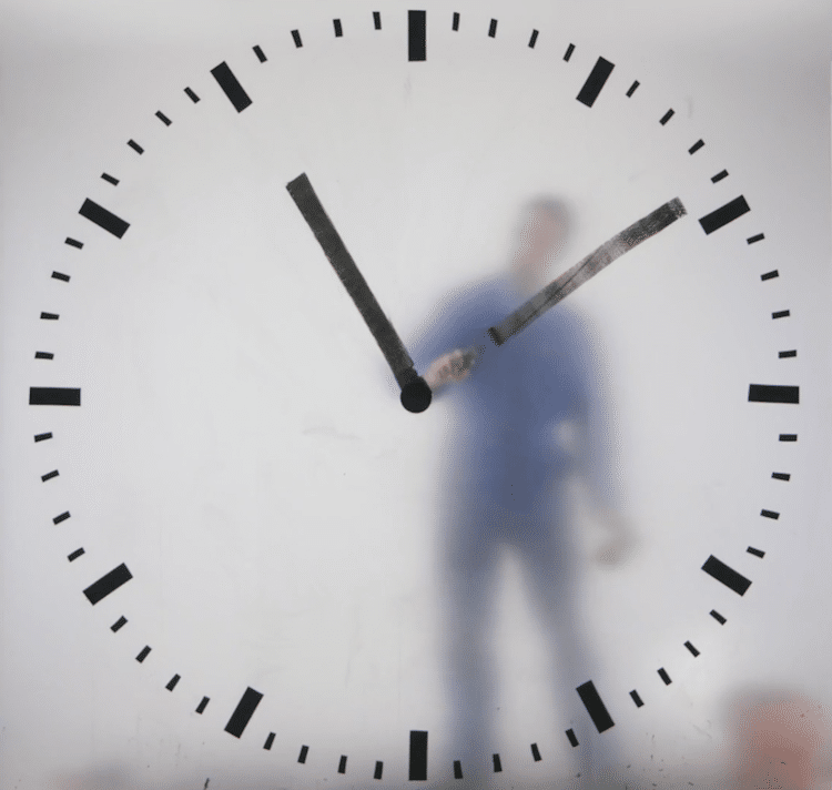 Real Time Clock Performance Art Schiphol Clock by Maarten Baas