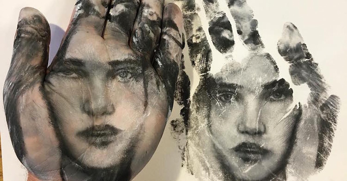 Hand Stamp Body Art Reimagines Traditional Body Painting Techniques