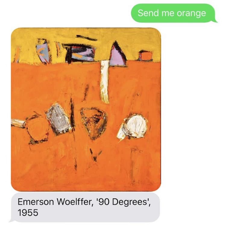 Send Me SFMOMA San Francisco Museum of Modern Art Text Message Art