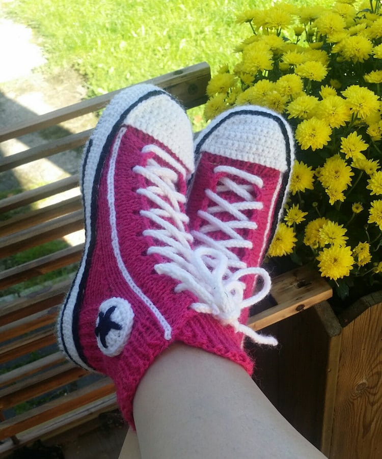 converse knit sneakers