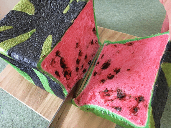 Square Watermelon Bread baking trends japan