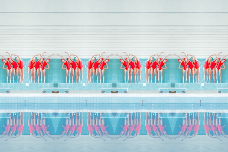 Swimmers Synchronized Swimming Swimmer Portraits Maria Svarbova