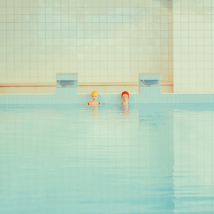 Swimmers Synchronized Swimming Swimmer Portraits Maria Svarbova