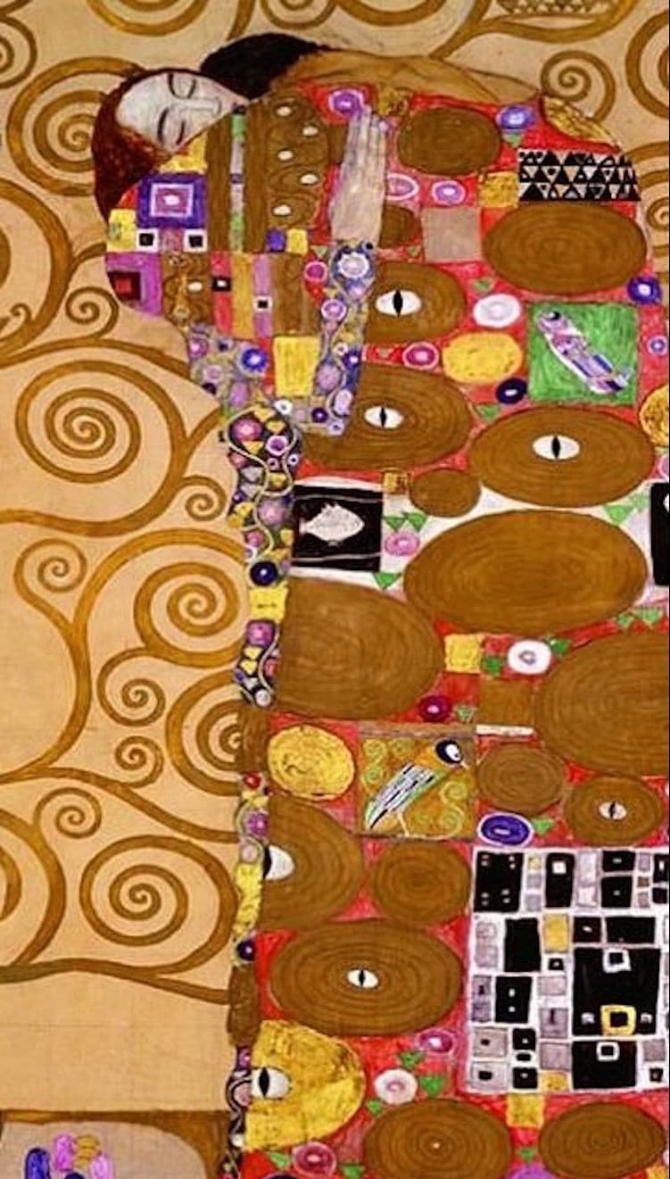 el beso Gustav Klimt el arbol de la vida