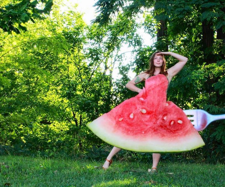 Watermelon Optical Illusion Dress