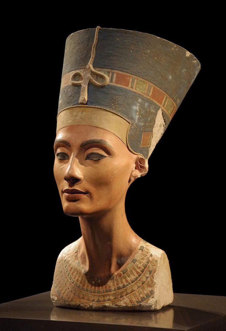 Esculturas famosas - busto de Nefertiti