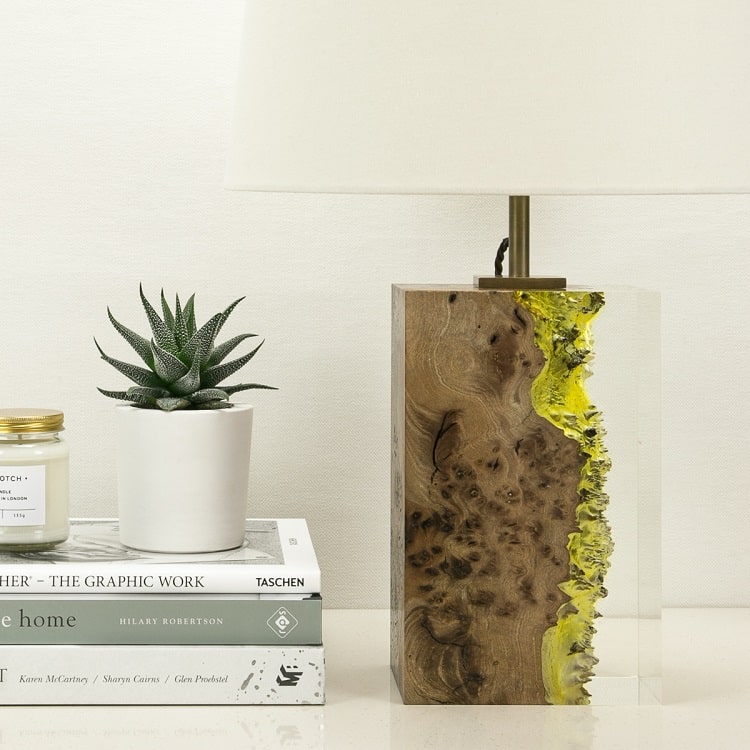 Modern Wood Lamp by Iluka London