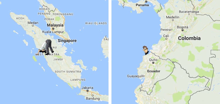Antipodes Map Shows the Exact Opposite Side of the World 
