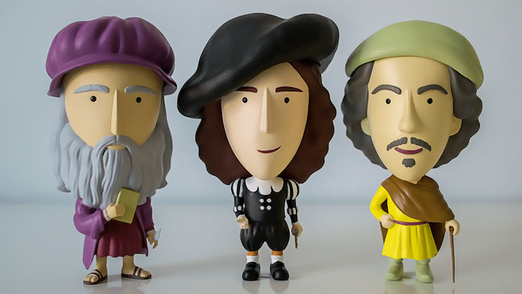 Today is Art Day Artist Action Figures Old Masters