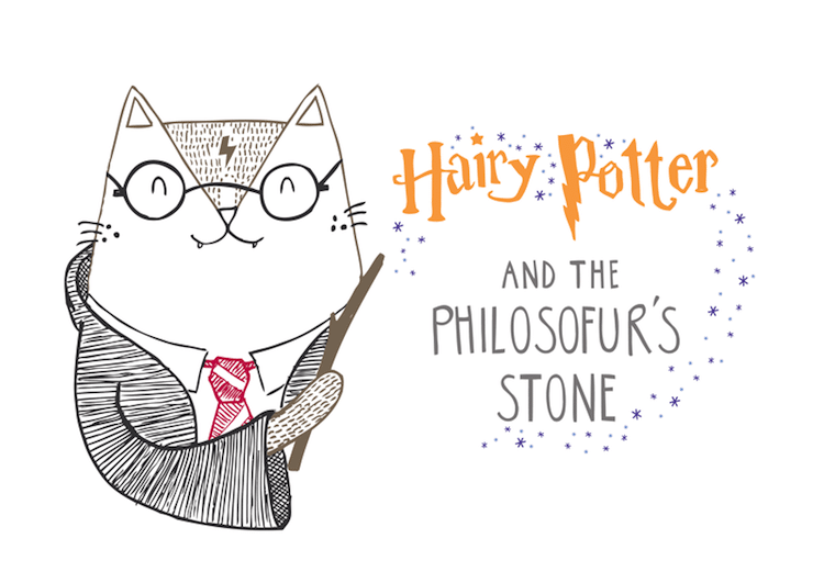 Cat Illustrations Cat Puns Cat Art Harry Potter Cat