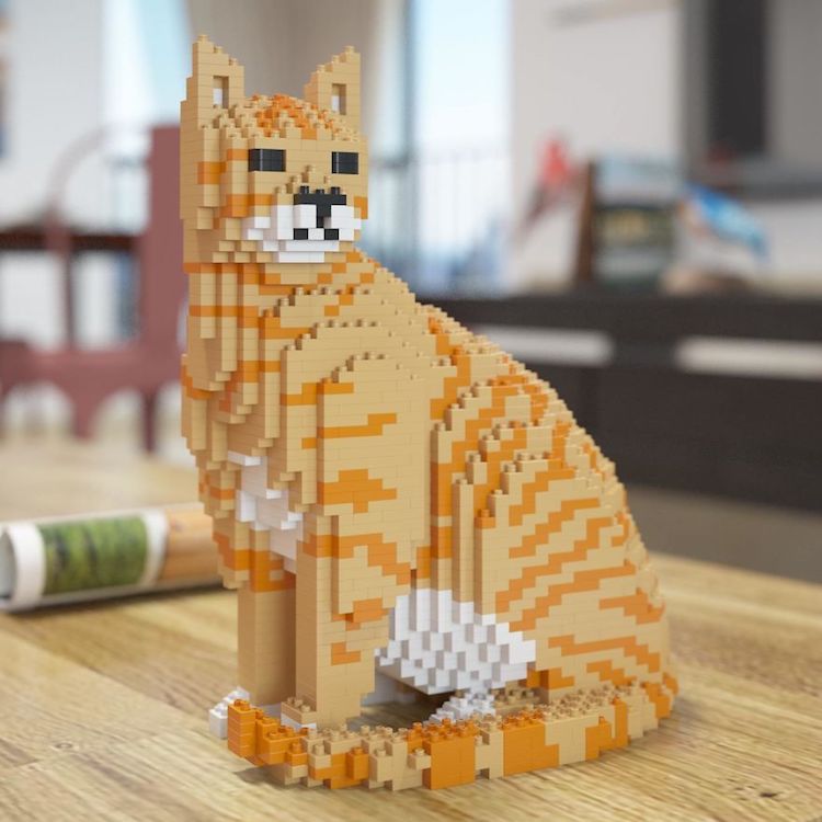 Cat LEGO Sculpture Cats in Art History