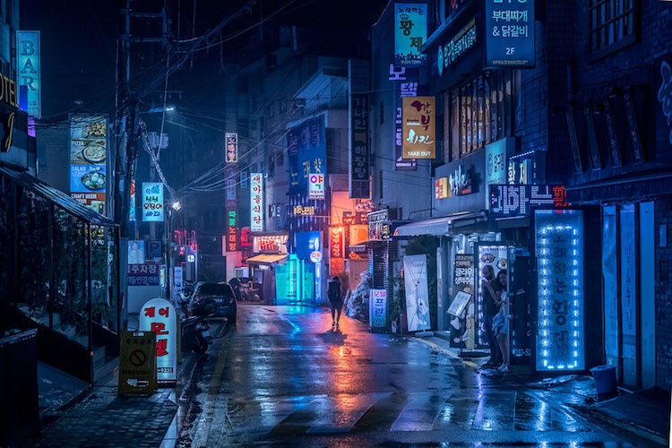 Cityscape City at Night Asia Travel Ultraviolet Break of Day Marcus Wendt 