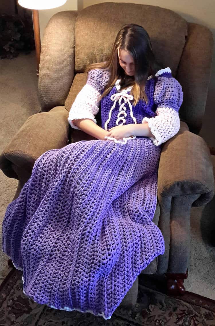 Crochet Pattern for Blankets Turn You into a Princess 