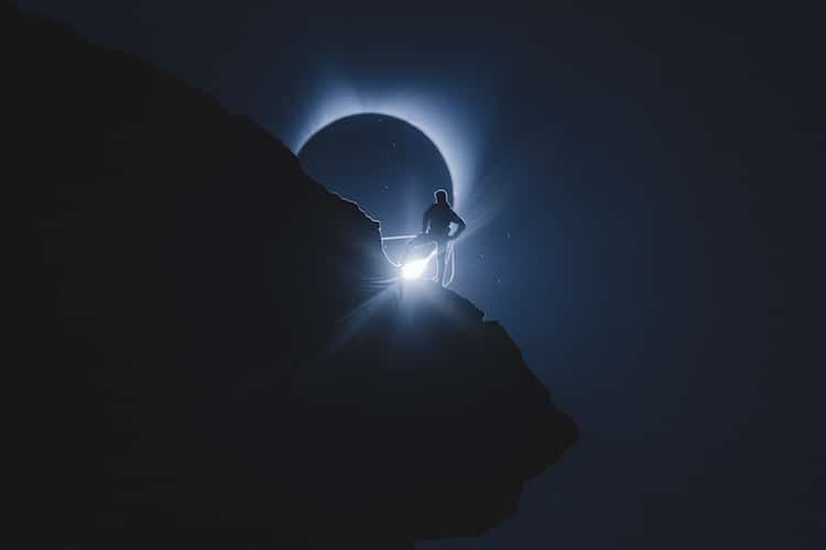 Total Eclipse Mountain Climber