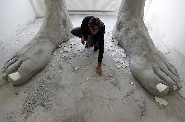 Mario Mankey The Haus Giant Feet Foot Sculpture Ego Erectus