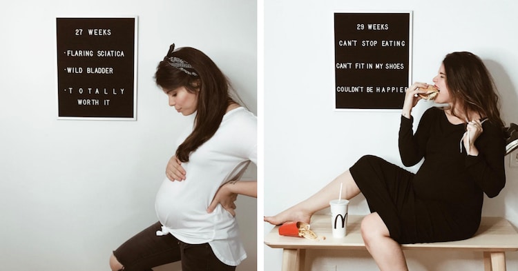Funny Pregnancy Photos Reveal Honest Look at Maternity, Week-by-Week
