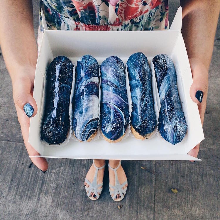 Galaxy Food Eclairs Edible Art Musse Confectionery