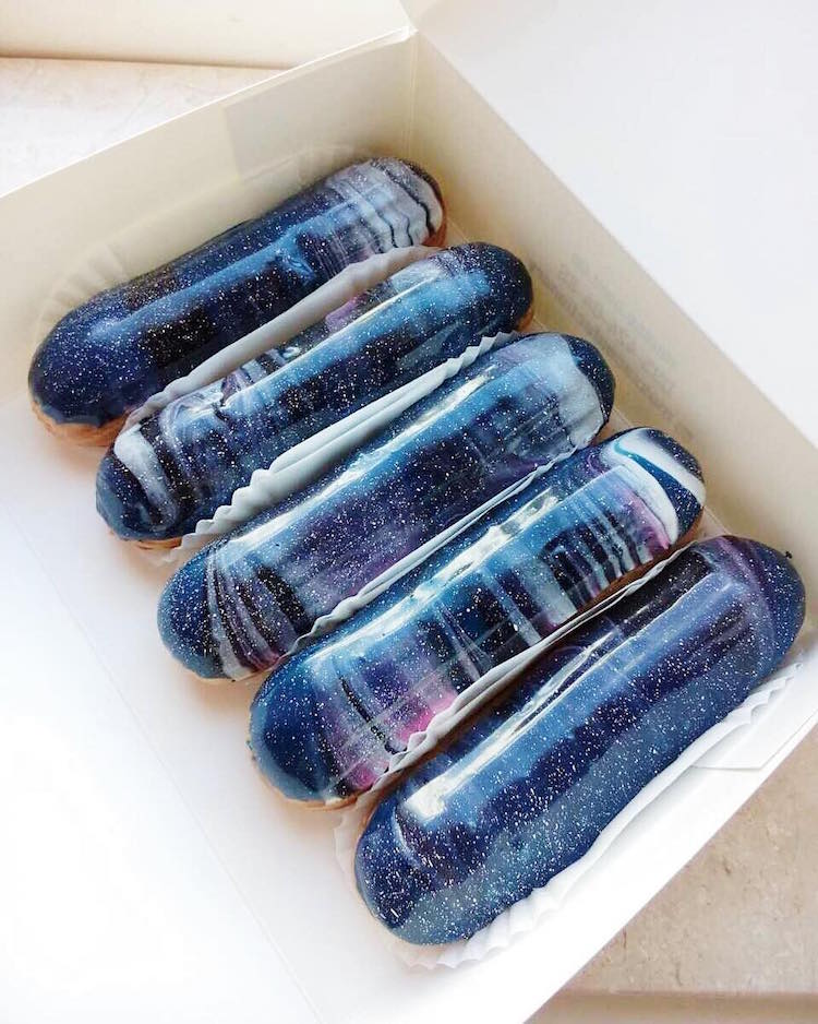 Galaxy Food Eclairs Edible Art Musse Confectionery