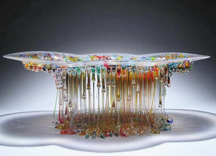 Glass Jellyfish Tables Glass Sculpture Daniela Forti