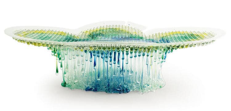 Glass Jellyfish Table Glass Sculpture Daniela Forti