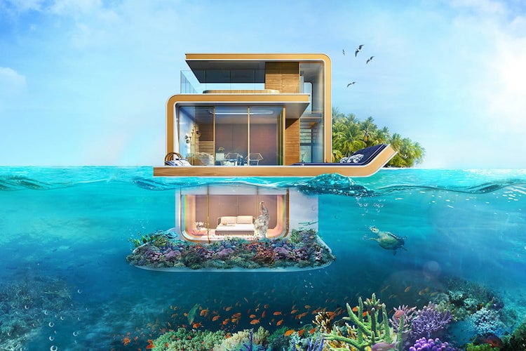 Underwater Homes Underwater House Dubai The Heart of Europe Floating Seahorse