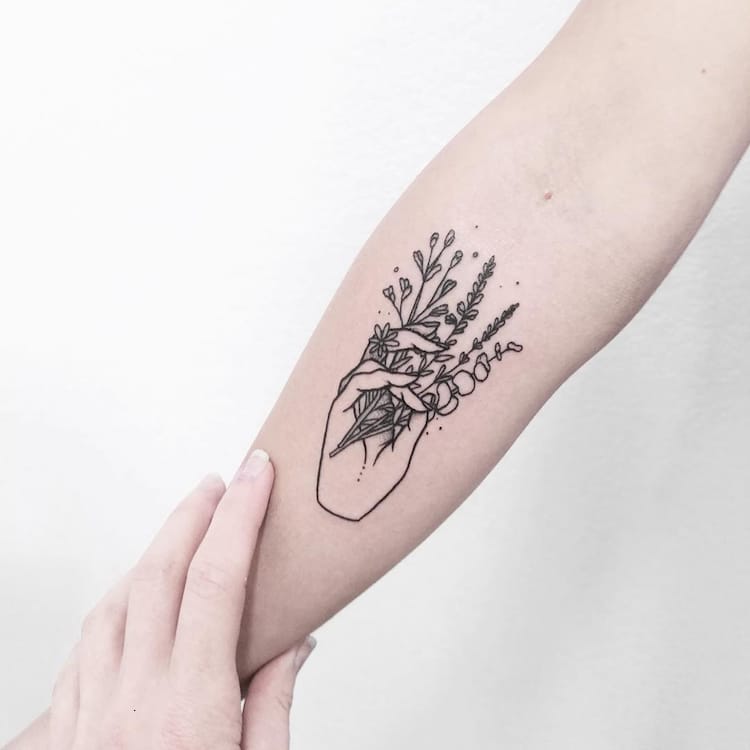 Illustrative Tattoos Sollefe Black Ink Tattoo
