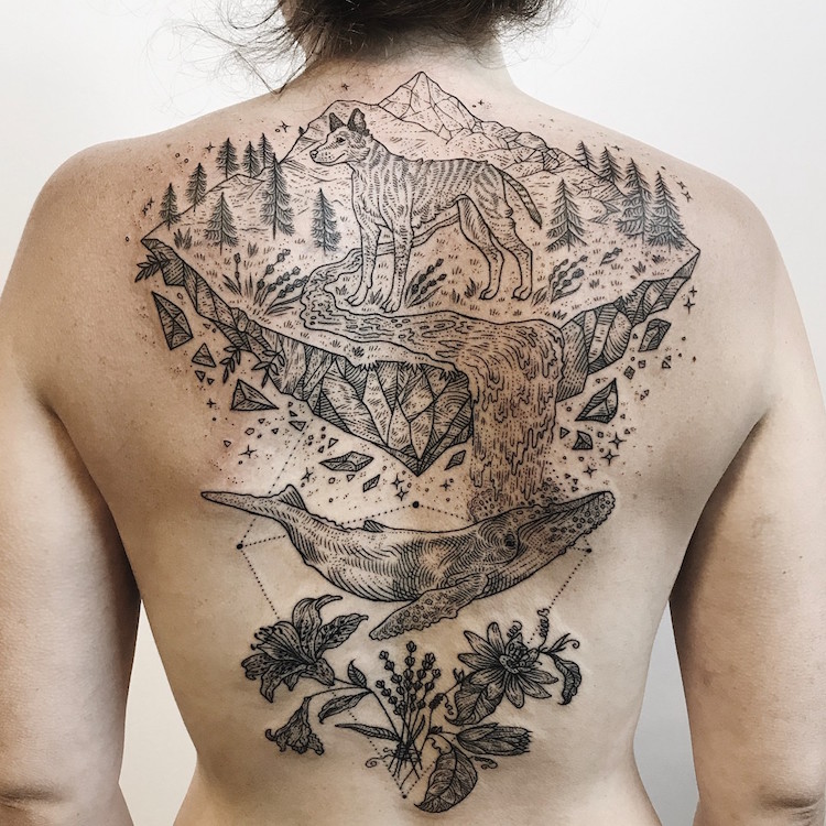 Large-Scale Tattoos Nature Tattoo Pony Reinhardt Tenderfoot Studio