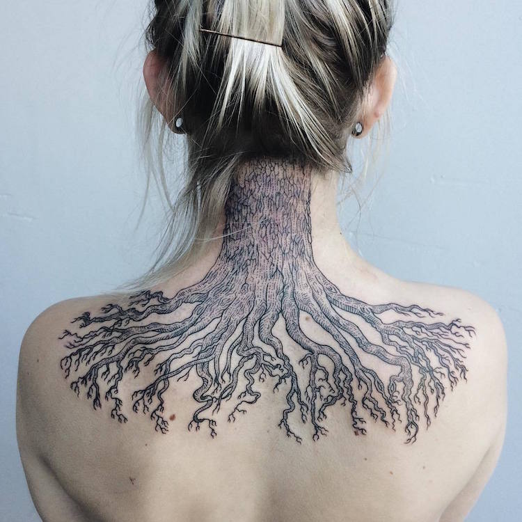 Nature Tattoo Artist Creates Large-Scale Tattoos With Fantastical Spin