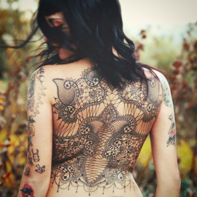 Lace Tattoo Designs by Marco Manzo