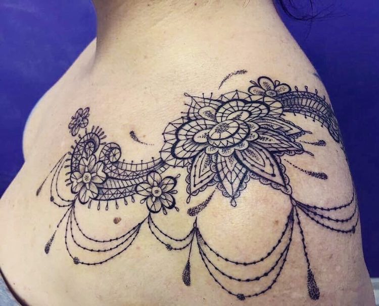 Unveiling 60 Alluring Lace Tattoos for Women  Art and Design