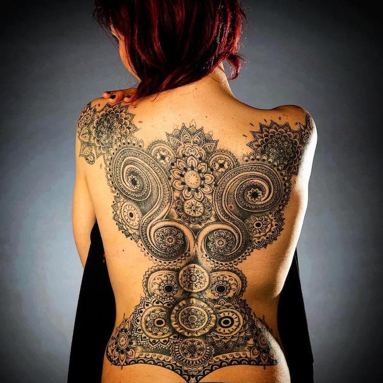 Lace Tattoo Designs by Marco Manzo