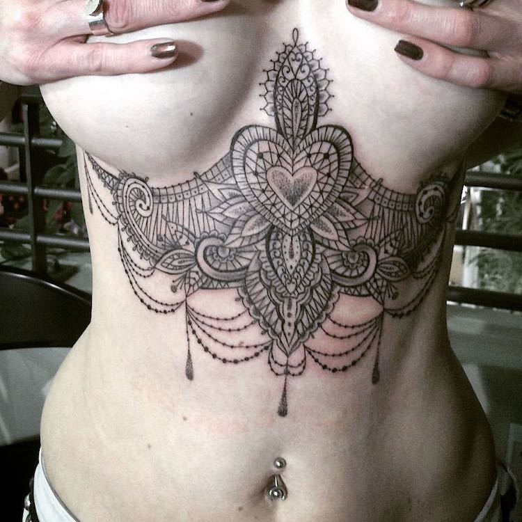 Lace Tattoo Designs Perfectly Cloak the Body in Delicate ...